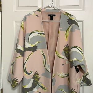 H&M GORGEOUS structured kimono with cranes
